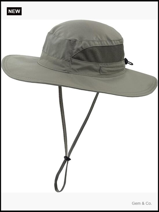 UPF 50+ Wide Brim Bucket Hat Summer Beach Fishing Hiking Outdoor Sun Hat with